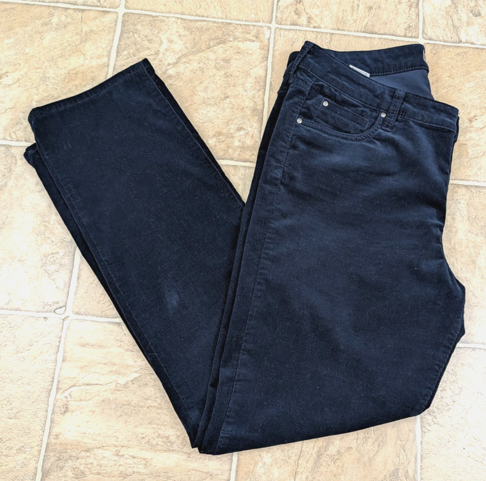 Kut From The Kloth sz 14 Catherine Boyfriend Corduroy Pants dark blue 2787